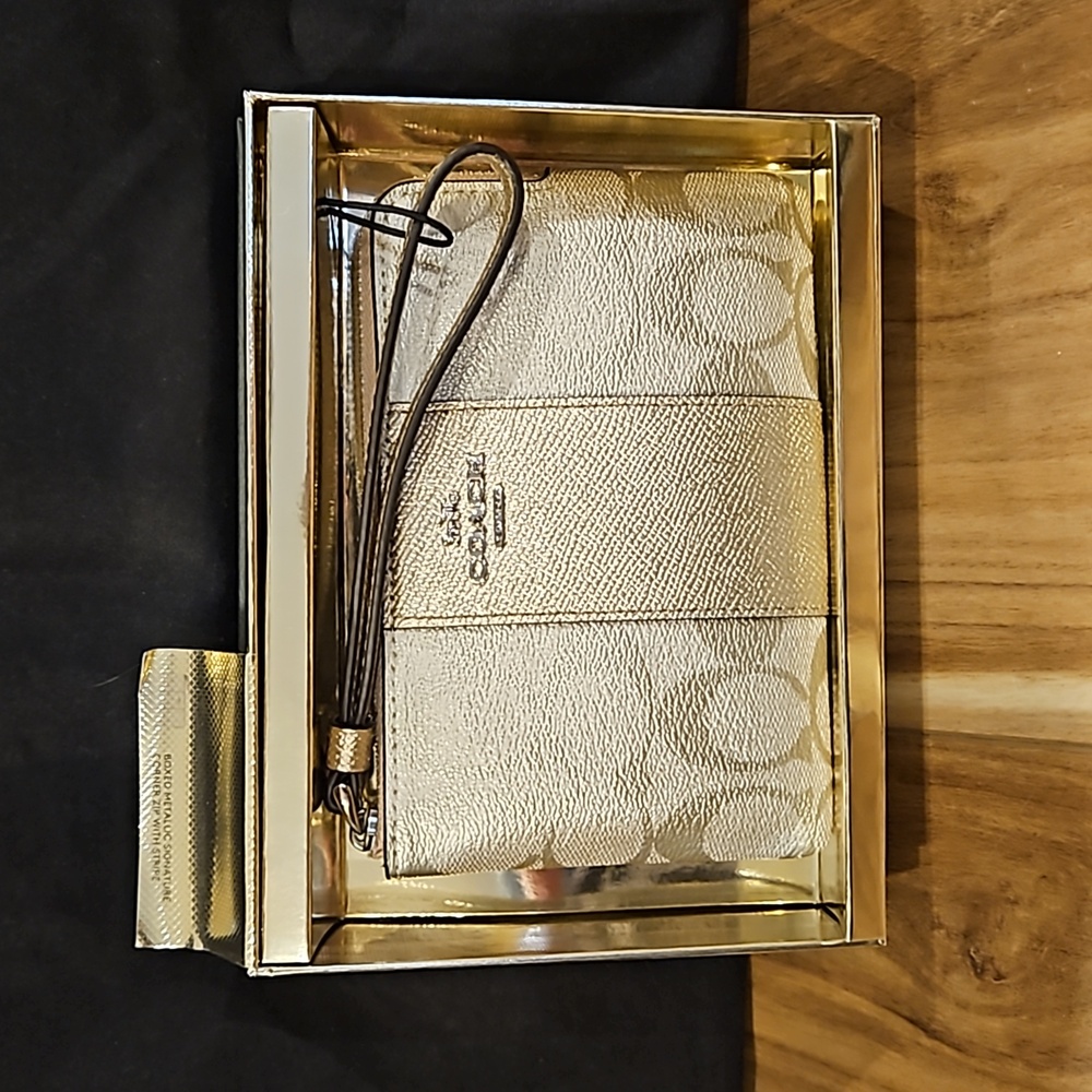 Platinum Coach wristlet